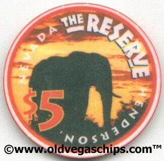 Reserve Casino Grand Opening $5 Casino Chip