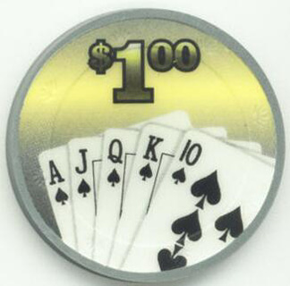 Royal Flush $1 Poker Chips