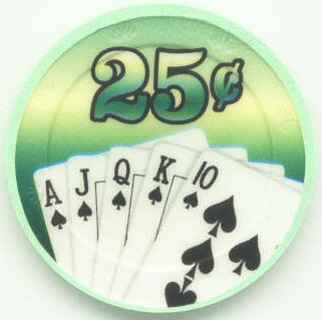 Royal Flush 25¢ Poker Chips