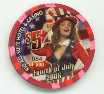 Las Vegas Rio Hotel 4th of July 2006 $5 Casino Chip