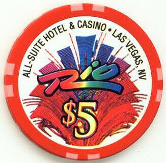 Las Vegas Rio Hotel 4th of July 2003 $5 Casino Chip