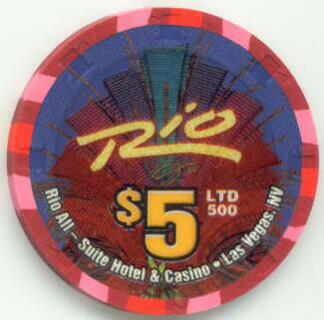 Rio Winter Wonderland 2004 $5 Casino Chip