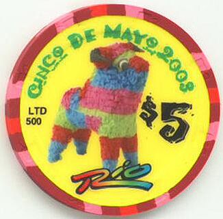 Rio Cinco De Mayo 2003 $5 Chip