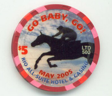 Rio Kentucky Derby 2005 $5 Casino Chip