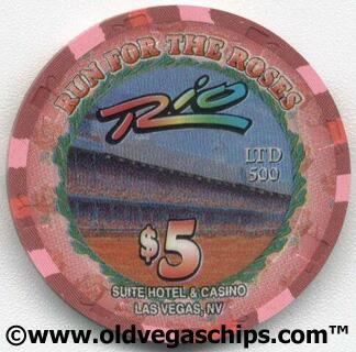 Las Vegas Rio Kentucky Derby 2002 $5 Poker Chip