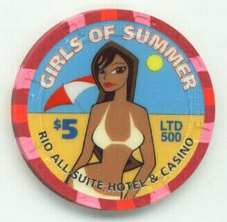 Rio Summer Girls 2005 $5 Casino Chip