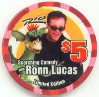 Rio Ronn Lucas 2004 $5 Casino Chip 