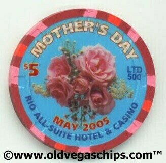 Rio Hotel Mother's Day 2005 $5 Casino Chip