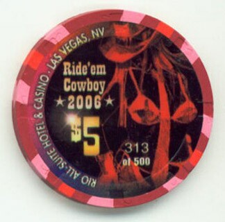 Rio Hotel National Finals Rodeo 2006 $5 Casino Chip