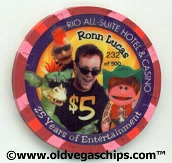 Las Vegas Rio Hotel Ronn Lucas $5 Casino Chip