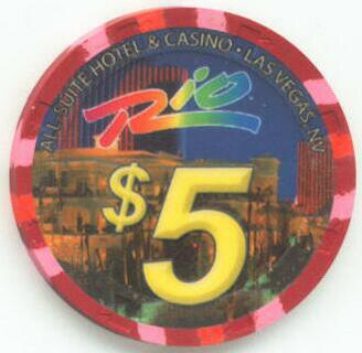 Rio The Scintas 2004 $5 Casino Chip 
