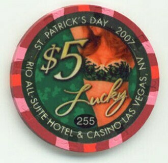 Rio Hotel St. Patrick's Day 2007 $5 Casino Chip