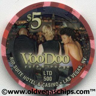 Rio Casino VooDoo Lounge 2002 $5 Casino Chip
