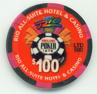 Rio Hotel World Series of Poker 2005 $100 Casino Chip 