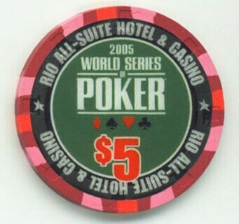 Rio Hotel World Series of Poker 2005 $5 Casino Chip