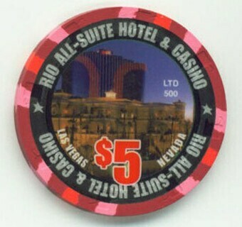 Las Vegas Rio Hotel World Series of Poker 2005 $5 Casino Chip