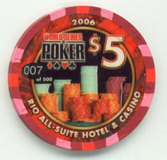 Las Vegas Rio Hotel World Series of Poker 2006 $5 Casino Chip