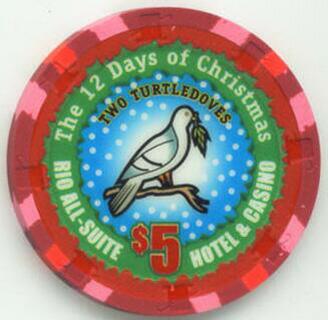 Rio 12 Days of Christmas 2004 $5 Casino Chip Set