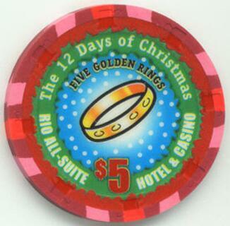 Rio 12 Days of Christmas 2004 $5 Casino Chip Set
