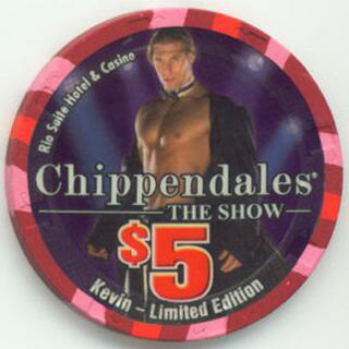 Las Vegas Rio Hotel Chippendales $5 Casino Chip