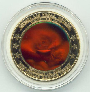 Riviera Valentine's Day 2004 $10 Hologram Token
