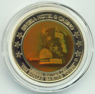 Riviera Valentine's Day 2004 $10 Hologram Token