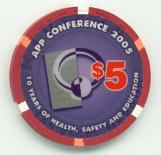 Las Vegas Riviera APP Conference 2005 $5 Casino Chip