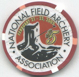 Riviera World Archery Festival 2003 $5 Chip 