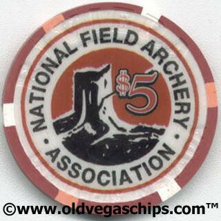 Las Vegas Riviera World Archery Festival 2002 $5 Poker Chips