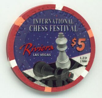 Riviera International Chess Festival $5 Casino Chip