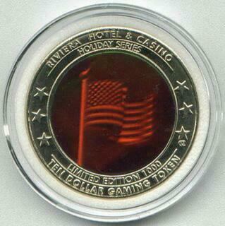 Riviera Veterans Day $10 Hologram Token