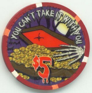 Las Vegas Riviera Halloween 2002 $5 Casino Chip