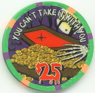 Riviera Halloween 2002 $25 Casino Chip