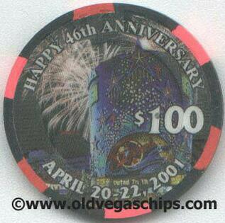 Riviera 46th Anniversary $100 Casino Chip