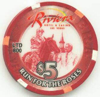 Riviera Kentucky Derby 2001 $5 Casino Chip