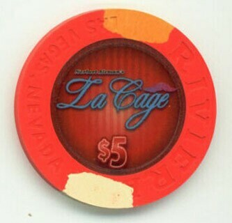 Riviera La Cage 2008 $5 Casino Chip