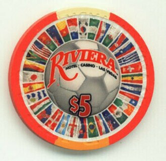 Riviera World Cup 2010 $5 Casino Chip
