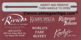 Las Vegas Riviera Hotel Room Key