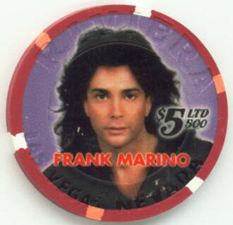 Riviera La Cage Star Frank Marino $5 Casino Chip 