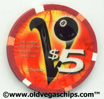 Riviera VNEA Billiard Tournament 2006 $5 Casino Chip