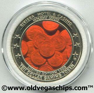 Las Vegas Riviera Nevada Day $10 Hologram Token 