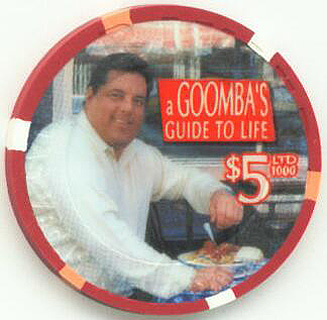 Riviera Steven Schirripa Bobby Bacala from the Sopranos $5 Casino Chip