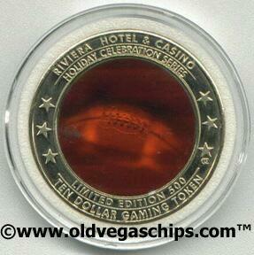 Las Vegas Riviera Thanksgiving 2001 $10 Hologram Token