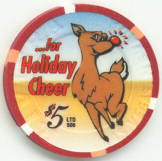 Riviera Holiday Cheer 2003 $5 Casino Chip