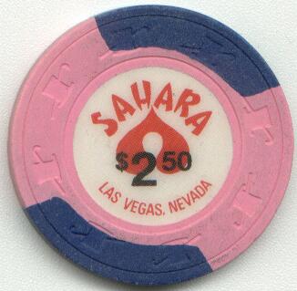 Las Vegas Sahara Hotel $2.50 Casino Chip