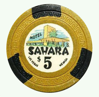 Sahara Hotel $5 Casino Chip