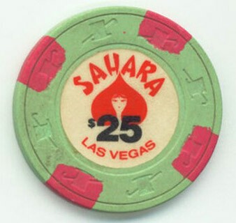 Sahara Hotel 1970's $25 Casino Chip