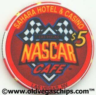 Sahara Hotel Speed the Ride $5 Casino Chip