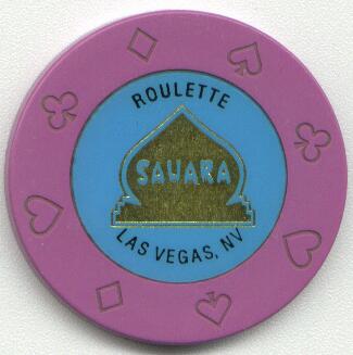 Las Vegas Sahara Hotel Purple Roulette Chip