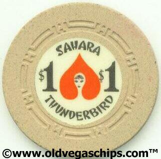 Las Vegas Sahara Thunderbird $1 Casino Chip
